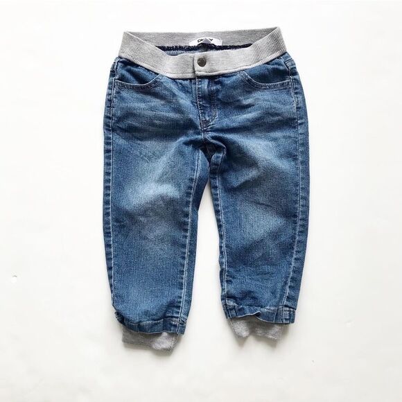 DKNY jogger denim Capri pants VGUC S(6-7Y) - Picture 1 of 2